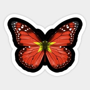 Vietnamese Flag  Butterfly - Gift for Vietnamese From Vietnam Sticker